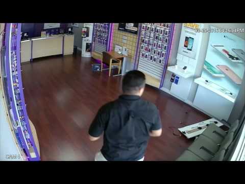 Grand Theft surveillance video, Metro PCS (6776 Pembroke Rd)