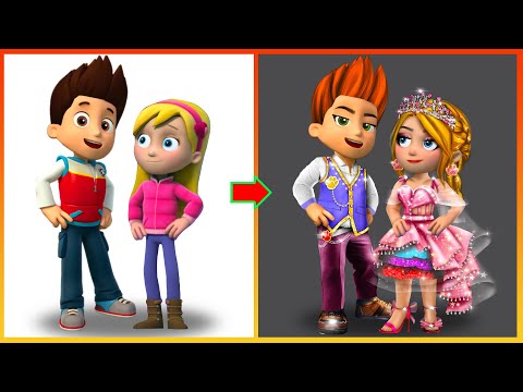 PAW PATROL: Ryder, Katie Glow Up Prince, Princesses - Paw Patrol Rescue Transformation