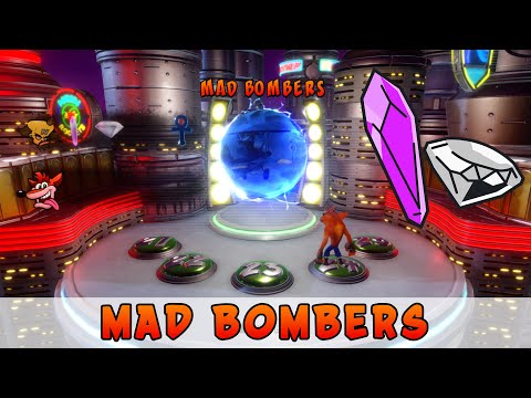 Mad Bombers (Crystal & Gem) • Crash Bandicoot 3 N. Sane Trilogy • 108% Walkthrough • Pt 28
