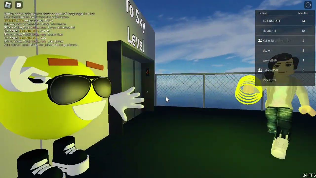 [Fastest Elevator????] Roblox | Sky Elevator Testing