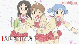 Nichijou - OP / Opening 1 (Hyadain no Kakakata☆Kataomoi - C) | UHD | Creditless | Subtitles