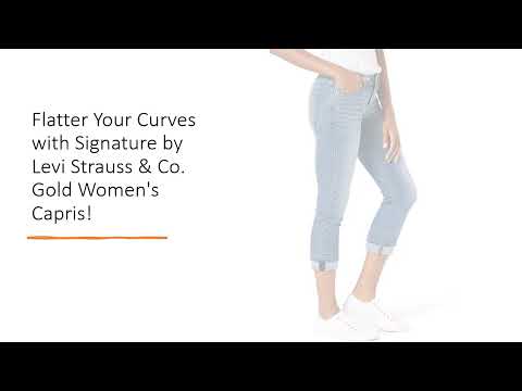 Flatter Your Curves with Signature by Levi Strauss & Co. Gold Women's Capris!