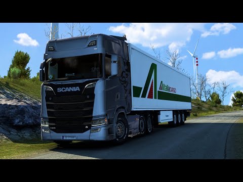 Driving through the Beautiful Country Roads Of ITALIA - SCANIA S520 | ETS2 1.45 |