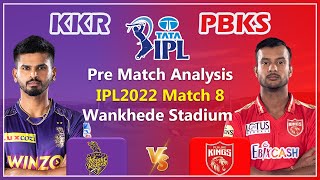 Kolkata Knight Riders vs Punjab Kings IPL2022 Match 8 Pre-Match Analysis | Fantasy Tips | Tamil