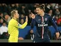 Ibrahimovic ignores the referee's call and refuses to walk up to him