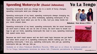Speeding Motorcycle  (Daniel Johnston) - Yo La Tengo