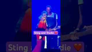 Sting brings his WIFE on stage 😍 #sting