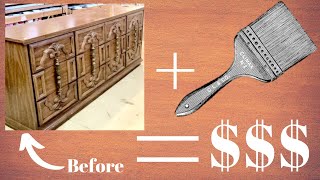 Buying, Painting, Selling FROM START TO FINISH Furniture Flipping #3