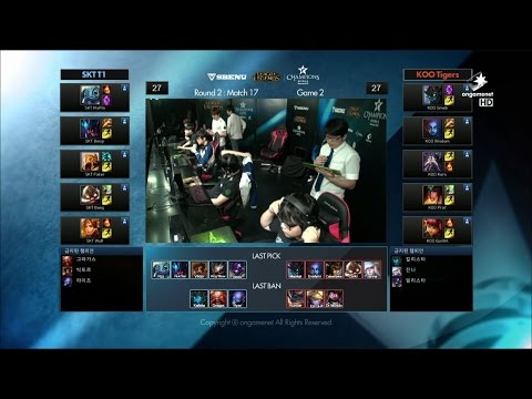 KOO vs SKT Game 2 Highlights - KOO TIGERS vs SK TELECOM T1 - Week 9 LCK Champions Korea Summer 2015