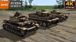 Tiger Commander Assault on US Outpost [4K 60FPS] Call to Arms: Gates of Hell