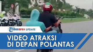 VIRAL Video Pelajar Atraksi 'Standing' Motor di Depan Polisi, 2 Hari Kemudian Ditangkap dan Ditilang
