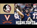 Florida State Seminoles Vs Virginia Cavaliers Full Game Highlights ESPN College Football