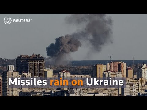 Missiles rain on Ukraine, battering infrastructure