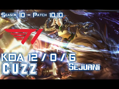T1 Cuzz SEJUANI vs REK'SAI Jungle - Patch 10.10 KR Ranked