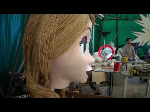 Preparazione dei Carri Carnevale 2017 a Guidonia