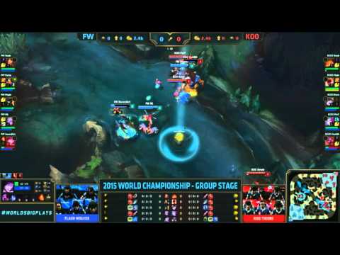 Flash Wolves vs KOO - Level 1 TeamFight - League of Legends