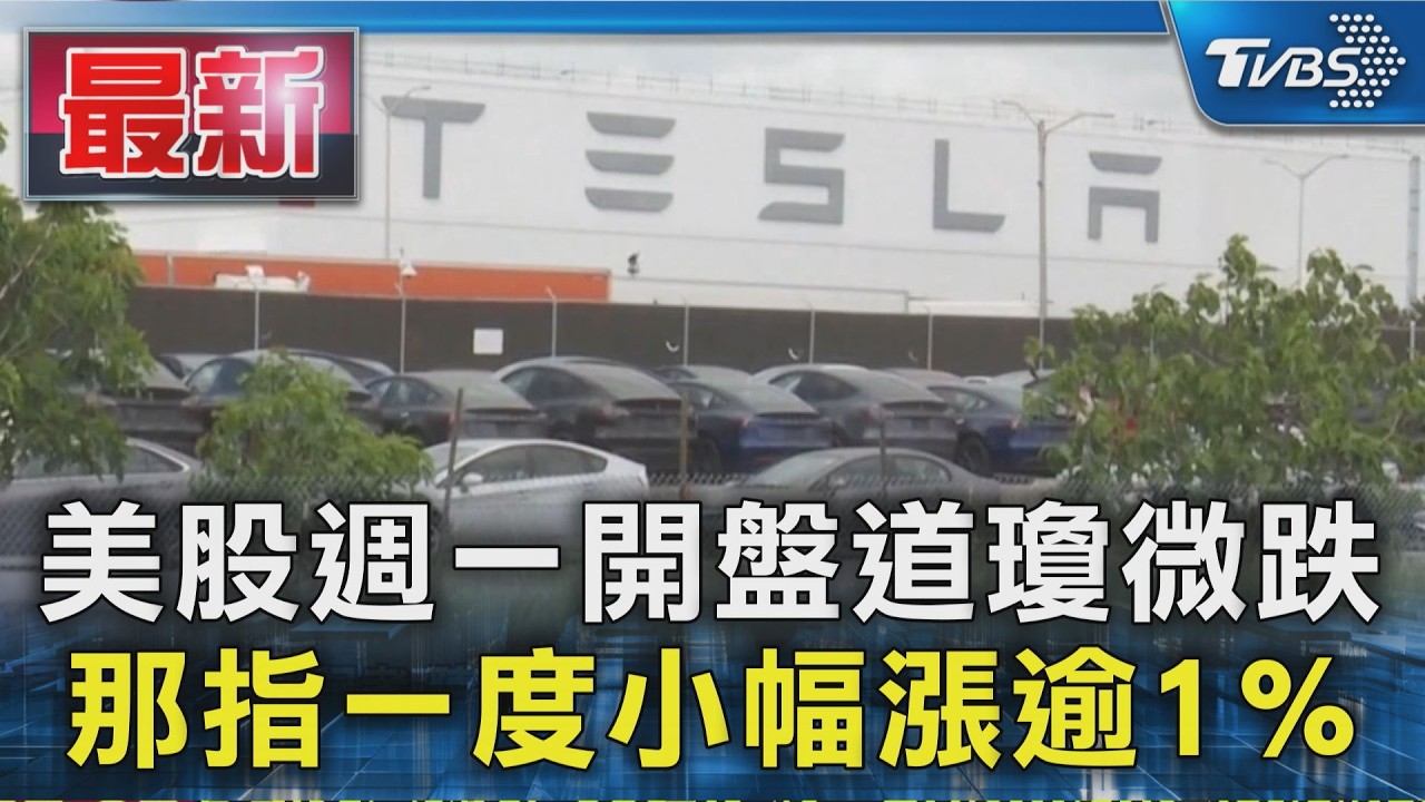 美股週一開盤道瓊微跌 那指一度小幅漲逾1%｜TVBS新聞 @TVBSNEWS01