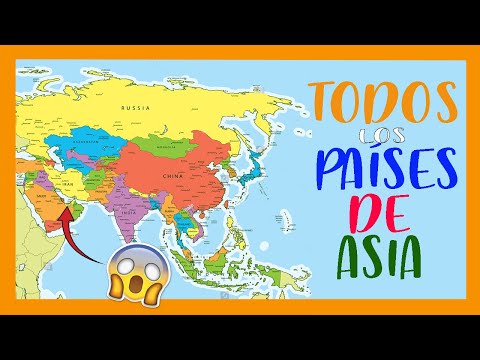 ✅✅✅PAÍSES y capitales de ASIA - MAPA político de ASIA
