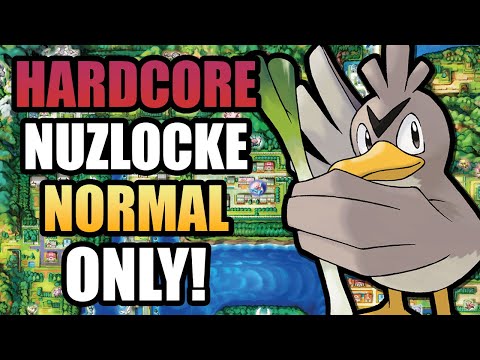 Pokémon FireRed Hardcore Nuzlocke - Normal Types Only! (No items, No overleveling)