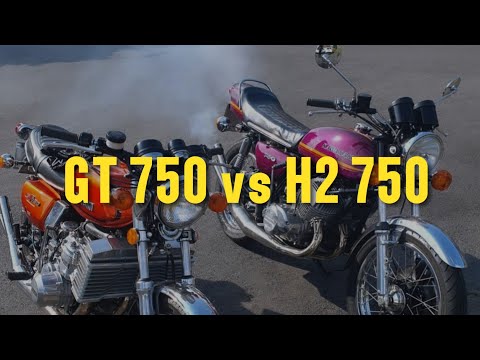 Kawasaki H2 750 vs Suzuki GT 750 | Battle of Biggest Two strokes