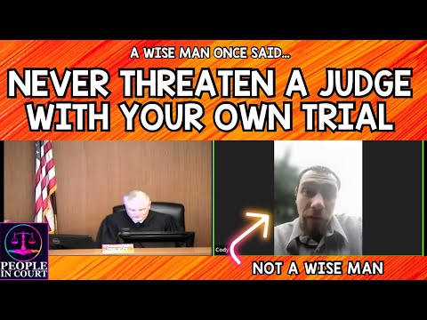 Entitled Mr. Karen Tries to Control the Courtroom Threatens Judge with Trial - FAIL