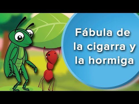 Fábula de la Cigarra y la hormiga para niños. Fábula con valores
