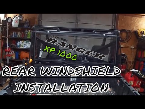 Polaris Ranger XP 1000 Rear Window Installation