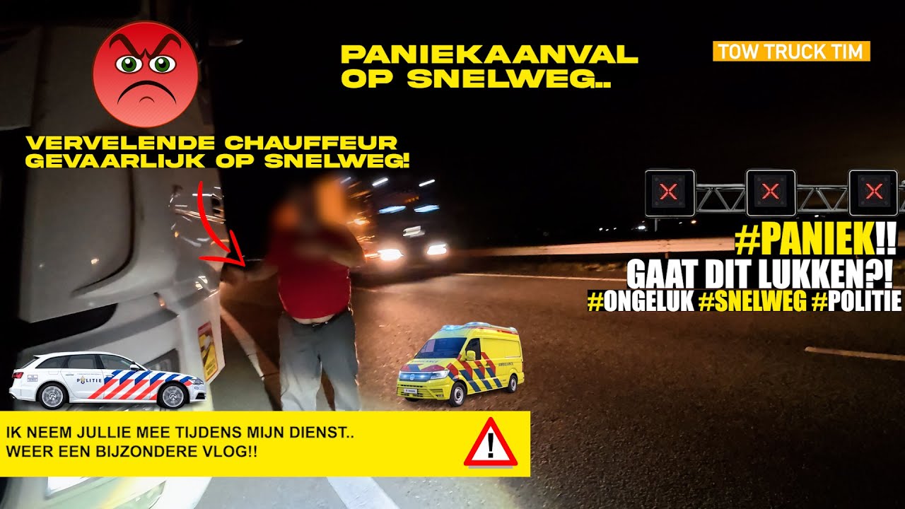 🚨vervelende chauffeur gevaarlijk op snelweg!🚨