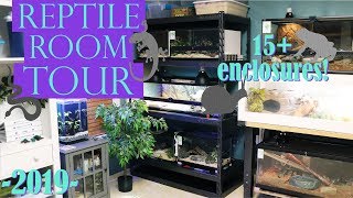 REPTILE ROOM TOUR 2019 | 15+ Enclosures!