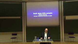 William Binney & Arjen Kamphuis - The Dangers of Success. Cambridge University. 12/10/2017. video