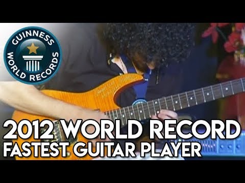 Official Guinness book of world records 2012 fastest guitar player  - Vanny live Tonon