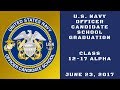Class 12 17 ALPHA Navy Officer Candidate School Graduation