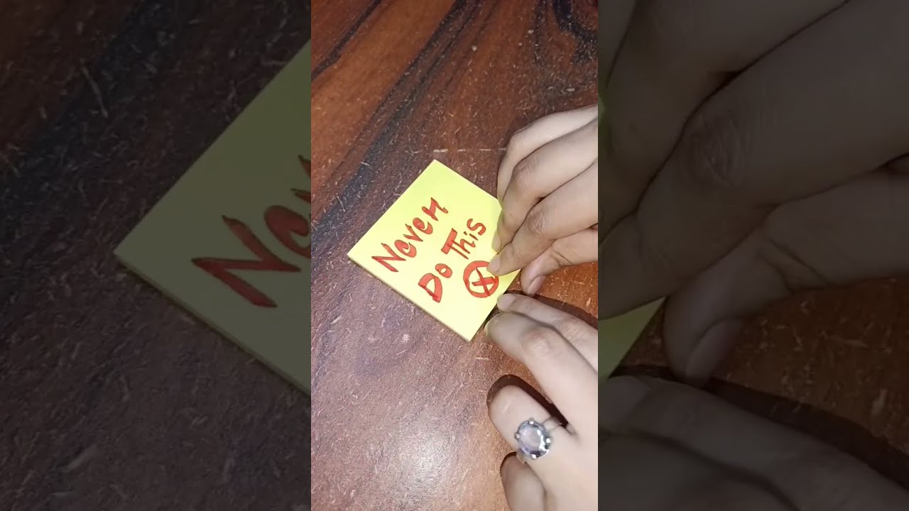 99% People don't know Right way to peel off Sticky notes☝️ #shorts #study #youtubeshorts