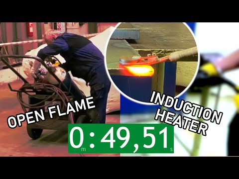 INDUCTION HEATER vs. OXY ACETYLENE SET - Preparation comparison | DAWELL CZ