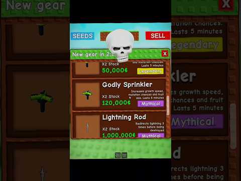 3AM Gear Shop Is NOT Normal 😨☠️ Grow A Garden #shorts #roblox #growagarden