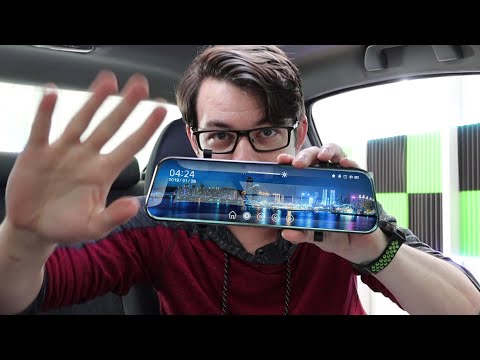 Amazon Best Selling Smart Mirror | 10" Touch Security Dash Cam Review and Install