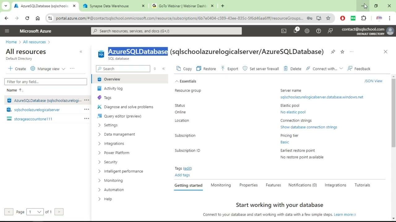 How to connect to SQL Server. Azure SQL: from Azure Data Studio | #Azure #sqlschool #azuretraining