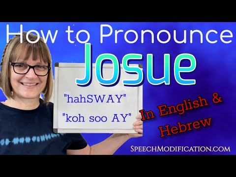 How to Pronounce Josue (English and Hebrew)