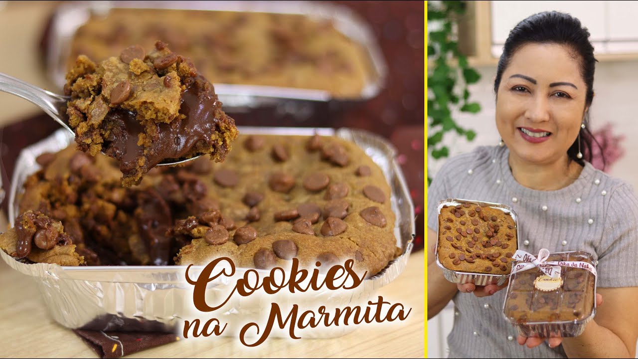 COOKIE NA MARMITA JÁ SAI RECHEADO DO FORNO- PRÁTICO DE FAZER E PERFEITO PARA VENDAS - DIKA DA NAKA