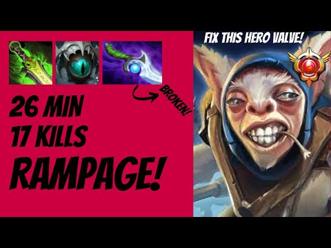 MEEPO RAMPAGE!  + 17 KILLS in 26 min Game - Dota 2 7.30e Gameplay [4k 60FPS]
