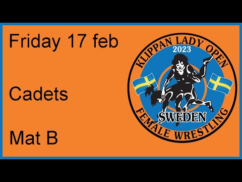 Lady Open 2023 Friday 17 feb Wrestling mat B