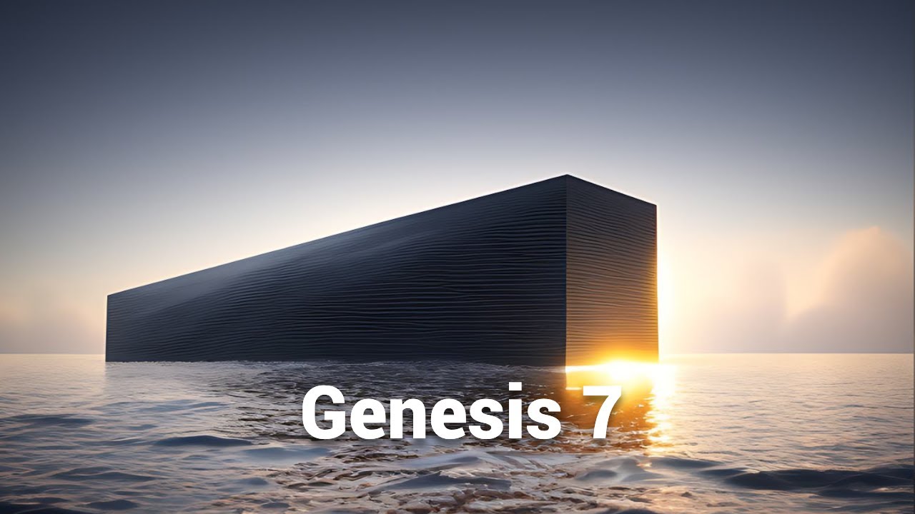 AI Generated Art, Genesis 7 - Great flood pt2 (Noah's Ark)