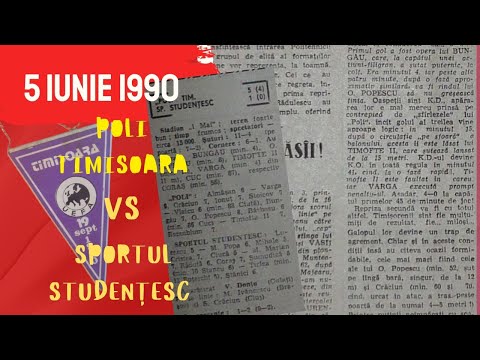 Poli Timișoara - Sportul Studențesc 5-1 | 5 iunie 1990