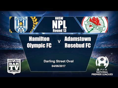 2017 Northern NSW NPL Round 13 Hamilton Olympic FC v Adamstown Rosebud FC