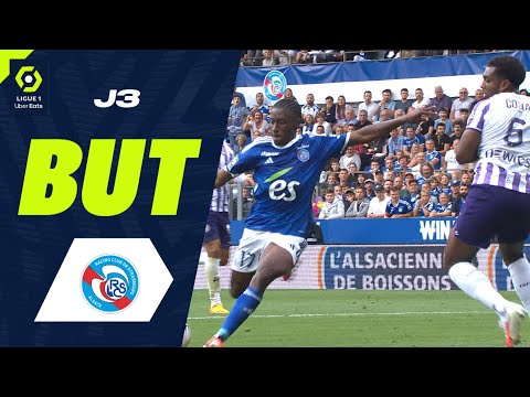 But Jean-Ricner BELLEGARDE (89' - RCSA) RC STRASBOURG ALSACE - TOULOUSE FC (2-0) 23/24
