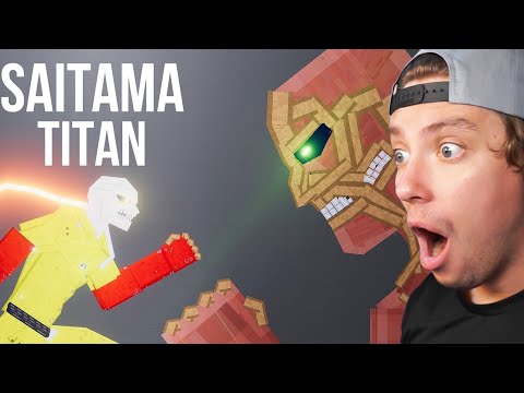 Reacting To Saitama vs Strongest Titans in People Playground