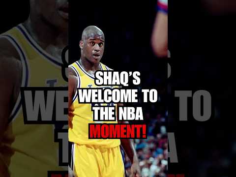 Shaq tells a story of his “WELCOME TO THE NBA” moment going AGAINST Michael Jordan! 🔥 #shorts #nba
