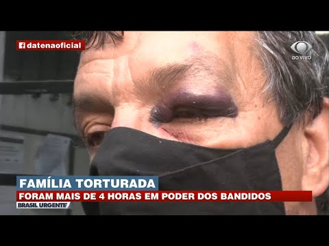 Juquitiba no Brasil Urgente do Datena Família foi torturada com ameaças, socos e chutes por mais de 4 horas durante assalto a sítio em Juquitiba, interior de São Paulo. Caseiros também foram agredidos.