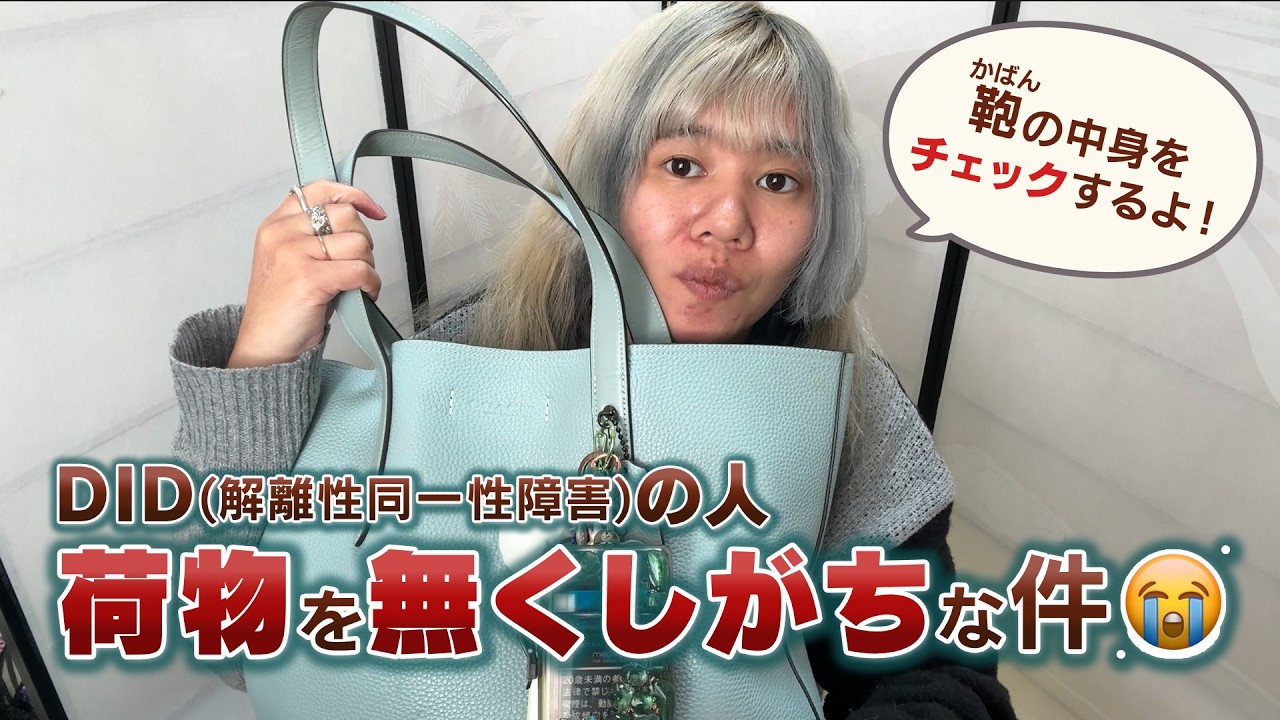 ［解離性同一性障害］鞄の中身チェック【工夫紹介動画】