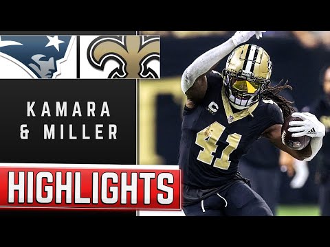 Alvin Kamara and Kendre Miller Best Plays vs Patriots | 2025 Highlights